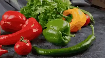 Verse groente en fruit uit eigen teelt